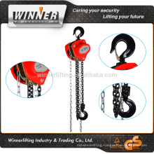 Galvanized bearing system chain blocks with load hook